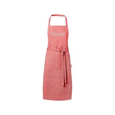 Pheebs 200 g/m2 recycled cotton apron, красный яркий-4