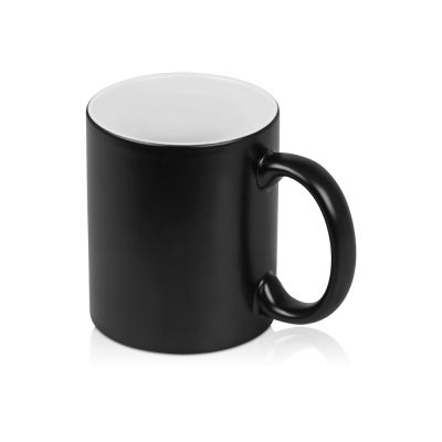 Кружка с покрытием для гравировки Subcolor BLK, черный/белый-1