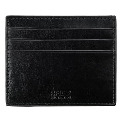 Картхолдер для 6 пластиковых карт с RFID-защитой Fabrizio, черный-4