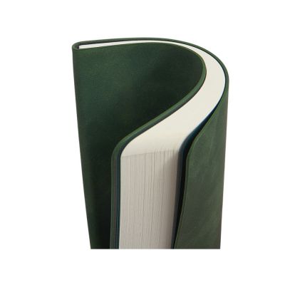 Блокнот А5 в гибкой обложке Chaplin, зеленый-10