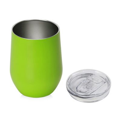 Вакуумная термокружка Sense, непротекаемая крышка, крафтовая упаковка, зеленое яблоко-1