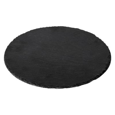 Круглая доска Moon для закусок, сланцевая 25 см-2