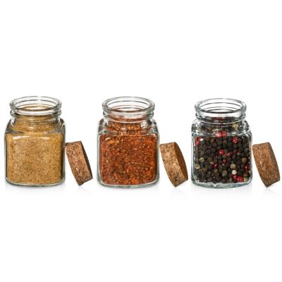 Набор Delicio из трех специй в подставке из бука-5