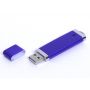USB-флешка промо на 128 Гб прямоугольной классической формы, синий