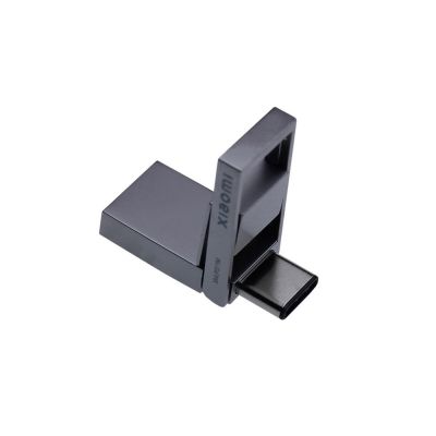USB 3.0-флешка на 128 Гб с разъемами USB-A и Type-C, серебристый-1