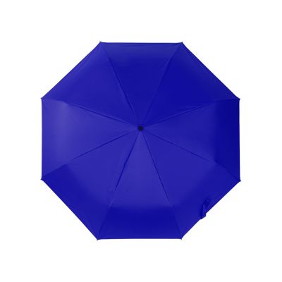 Зонт-автомат Dual с двухцветным куполом, голубой/черный-3