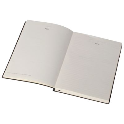 Бизнес блокнот Supreme с вставкой из софт-тача, гибкая обложка, 128 листов, черный-7