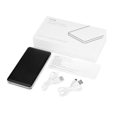 Портативное зарядное устройство Стор, 10000 mAh, черный-7