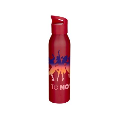 Одностенная бутылка для воды Sky, изготовленная из нержавеющей стали, 650 мл, красный-3