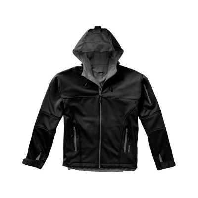 Куртка софтшел Match мужская, черный/серый-5