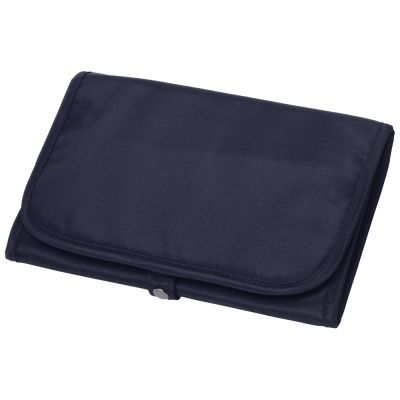 Несессер для путешествий со съемной косметичкой Flat, темно-синий-0