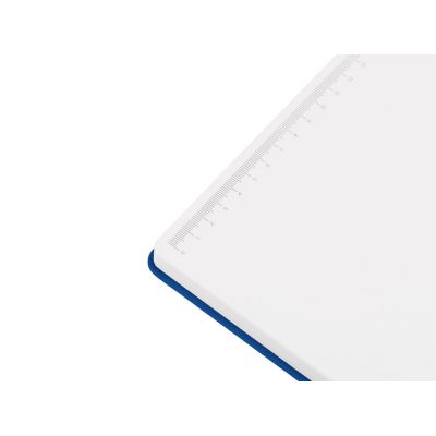 Бизнес-блокнот C2 софт-тач, твердая обложка, 128 листов, синий-4