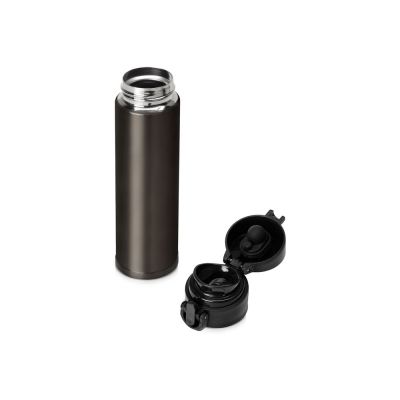 Вакуумная герметичная термокружка Inter, темно-серый, нерж. сталь-1