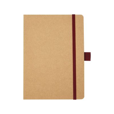 Блокнот Berk формата из переработанной бумаги, красный-1