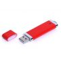 USB-флешка промо на 128 Гб прямоугольной классической формы, красный