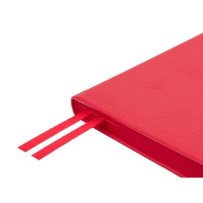 Ежедневник А5 датированный Megapolis Nappa на 2026, красный-4