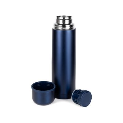 Термос Relaxika 101 (1 литр), темно-синий (без лого)-5