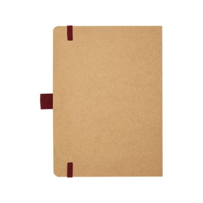 Блокнот Berk формата из переработанной бумаги, красный-2