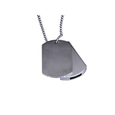 Флешка Армейский жетон (Armi.64.S, I= 64 Гб, Металлический корпус, металлические вставки. Без перс.)-0