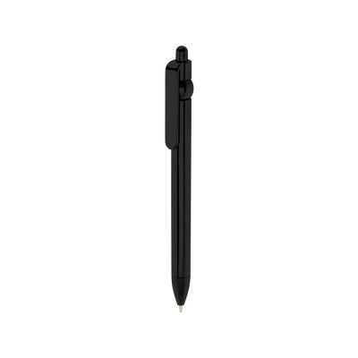 Fidget шариковая ручка из переработанной пластмассы - сплошной черный-3