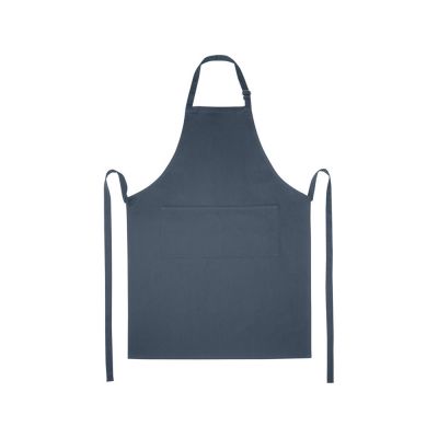 Фартук Andrea плотностью 240 г/м² с регулируемой завязкой на шее - Hale Blue-1