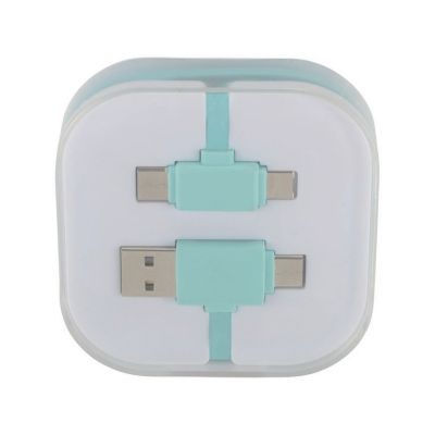 Цветной зарядный кабель, мятный-2