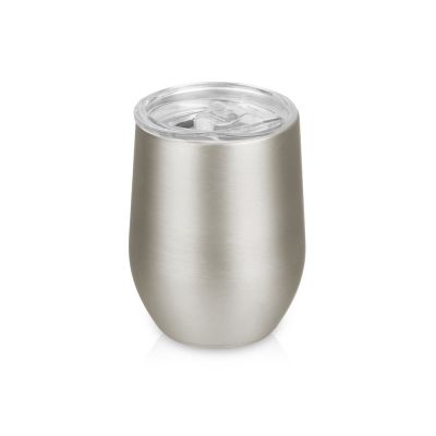 Вакуумная термокружка Sense, непротекаемая крышка, крафтовая упаковка, темно-серый (gun)-0