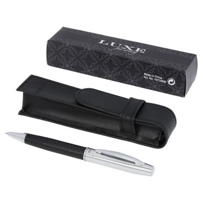 Подарочный набор с шариковой ручкой Scherzo, черный-2