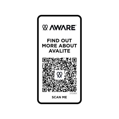 Avalite футболка унисекс Aware™ из переработанных материалов с коротким рукавом - Белый-4