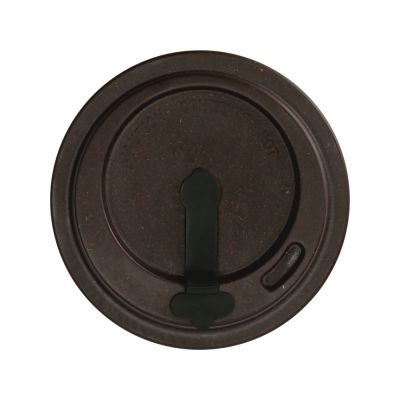 Стакан из кофе с силиконовой манжетой Latte, коричневый-4