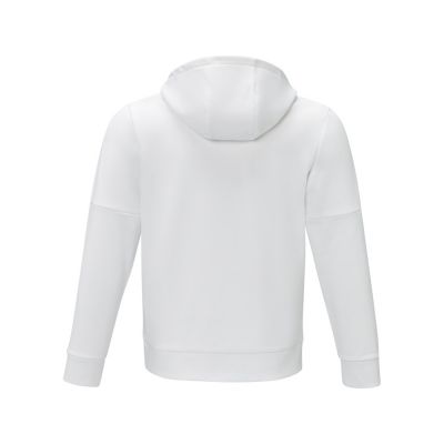 Мужской свитер анорак Sayan на молнии на половину длины с капюшоном, белый-2