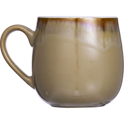 Кружка с вулканическим эффектом по краю Etna, 440 мл, бежевый-2