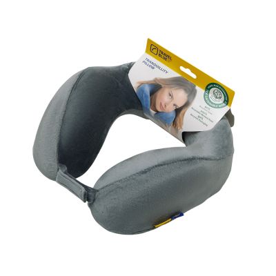 Подушка для путешествий с эффектом памяти Travel Blue Tranquility Pillow, увеличенная (212), цвет серый-4