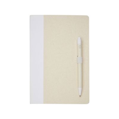 Блокнот размером A5 и шариковая ручка Dairy Dream, белый-1