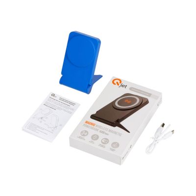 Внешний магнитный аккумулятор MagnIQ, синий, 5000 mAh-8