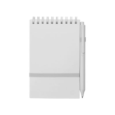 Антибактериальный набор с блокнотом и стаканом  Safe work, белый-5