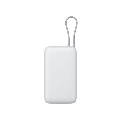 Внешний аккумулятор с встроенным кабелем Xiaomi Power Bank 20000mAh (Integrated Cable) GL Light Gray-3