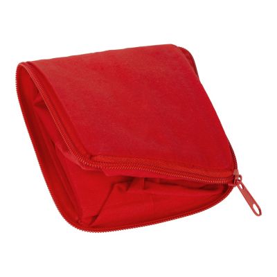 Складывающаяся сумка Skit из хлопка на молнии, красный-6