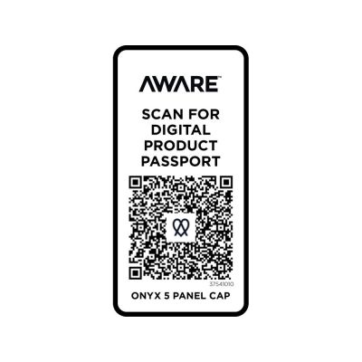 Onyx с 5 панелями Aware™ кепка из переработанных материалов - Белый-3