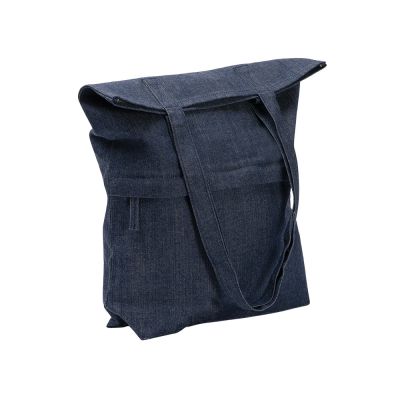 Сумка из переработанной джинсовой ткани Крик (Kirk), синий-1