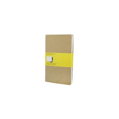 Записная книжка Moleskine Cahier (в клетку, 3 шт.), Large (13х21см), бежевый-0