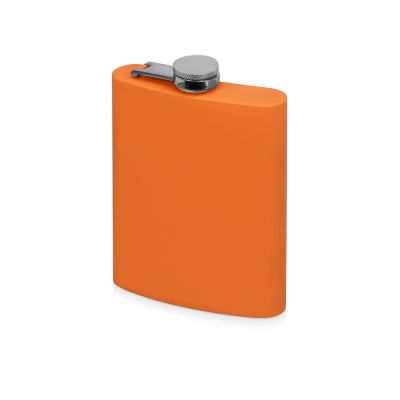 Фляжка 240 мл Remarque soft touch, 201 сталь, оранжевый-0