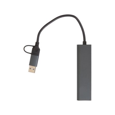 USB-концентратор Command, серый-2