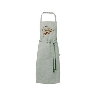 Pheebs 200 g/m2 recycled cotton apron, зеленый яркий-3