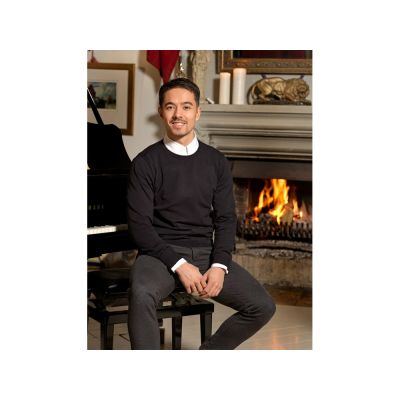 Мужской пуловер Merrit с круглым вырезом, черный-4