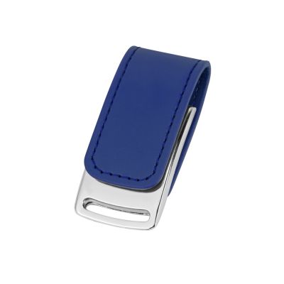 Флеш-карта USB 2.0 16 Gb с магнитным замком Vigo, синий/серебристый-0