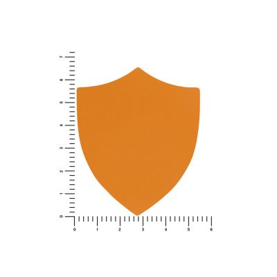 ПАТЧ ЩИТ soft-touch (оранжевый ) 6,6 х 5,5 см-1