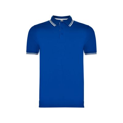 Рубашка поло Montreal мужская, королевский синий/белый-0