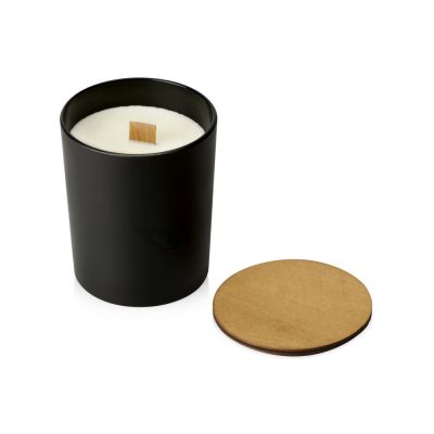 Свеча соевая ароматическая в стекле Niort, черная-1