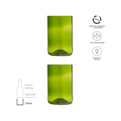 Originalhome набор стеклянных стаканов - Зеленый-1